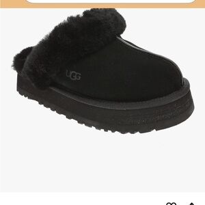 UGG Kids Black Slippers